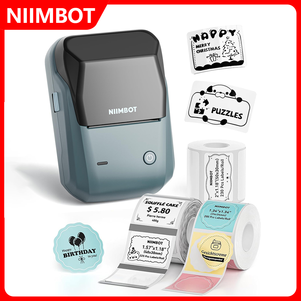 Commercial Book Printing Machines - NIIMBOT B1 2-дюймовый портативный термопринтер, беспроводной