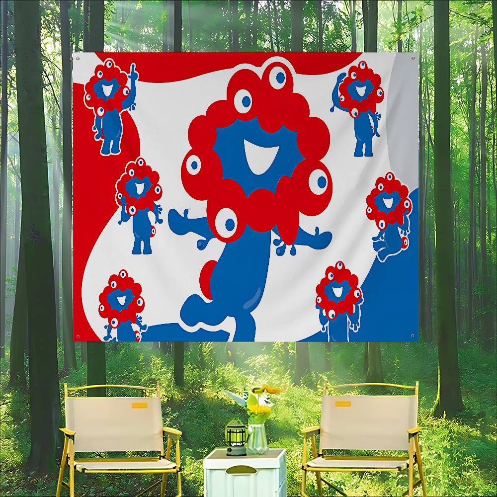 Commercial Printing Company - Рекламный флаг Myaku Myaku Blue Mascot